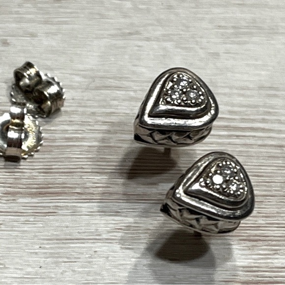 Spinelli Kilcollin Silver Teardrop Diamond 
Earrings - Picture 8 of 11